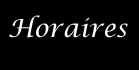 horaires